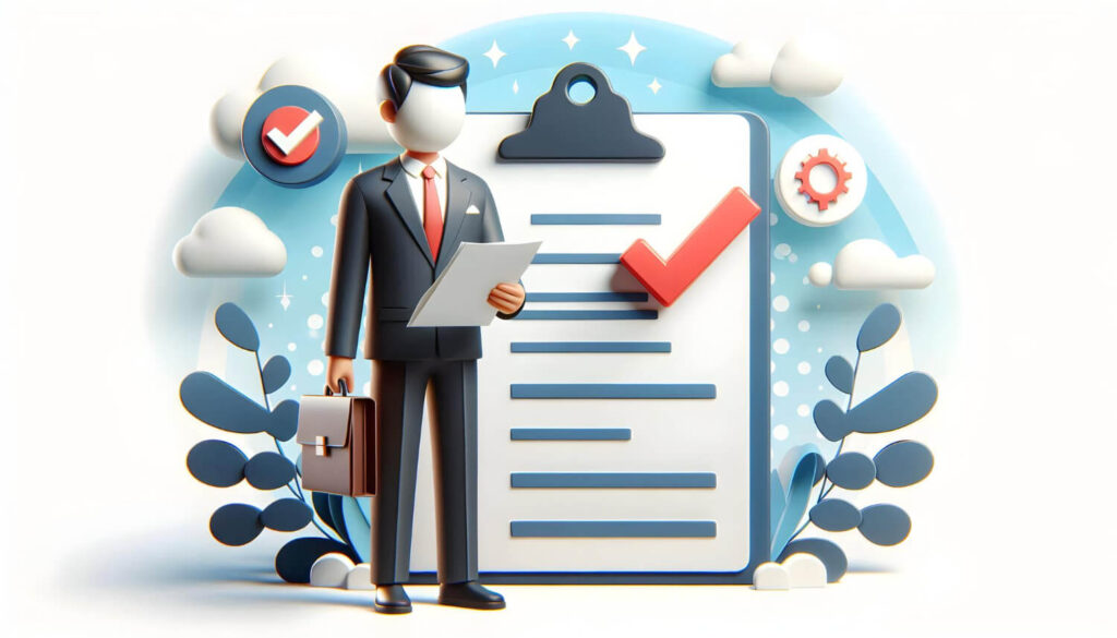 Checklist infographic showing certified translation requirements for USCIS.