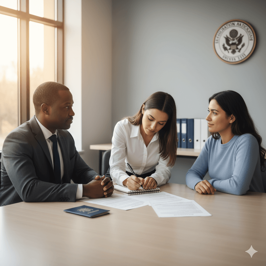 Legal interpreting services for immigration interviews and attorney–client meetings