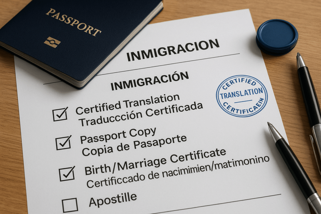 immigration in Spanish — inmigración definition and examples