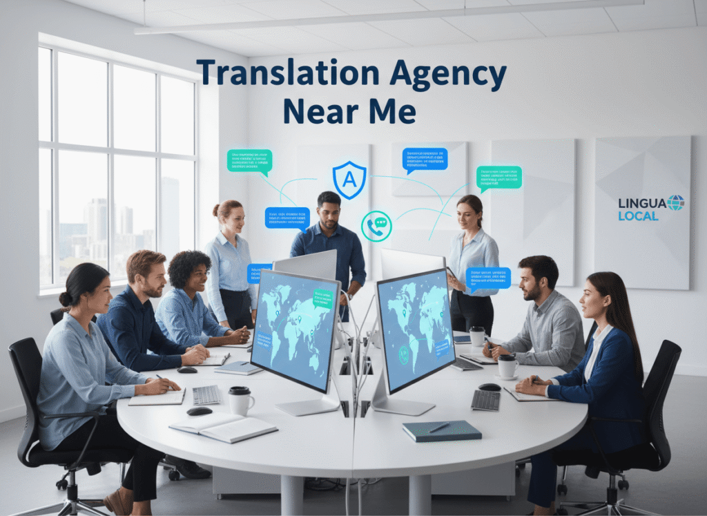 Professional translation agency near me with local experts providing certified translations and interpreting services in multiple languages.