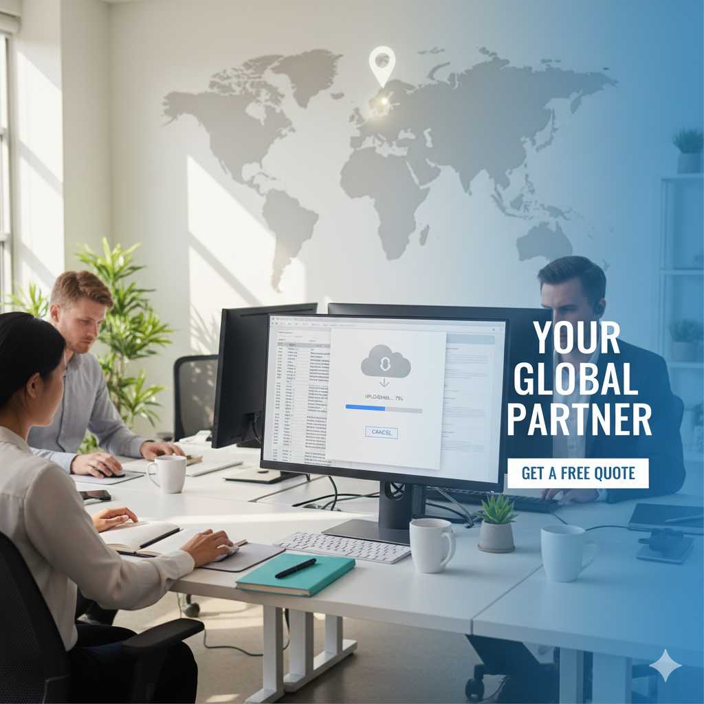Top translation services in Portland — professional team reviewing bilingual documents and secure file upload