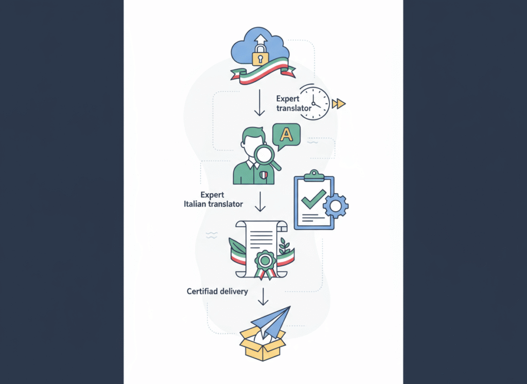 american to italian translator workflow ensuring accurate certified italian translations