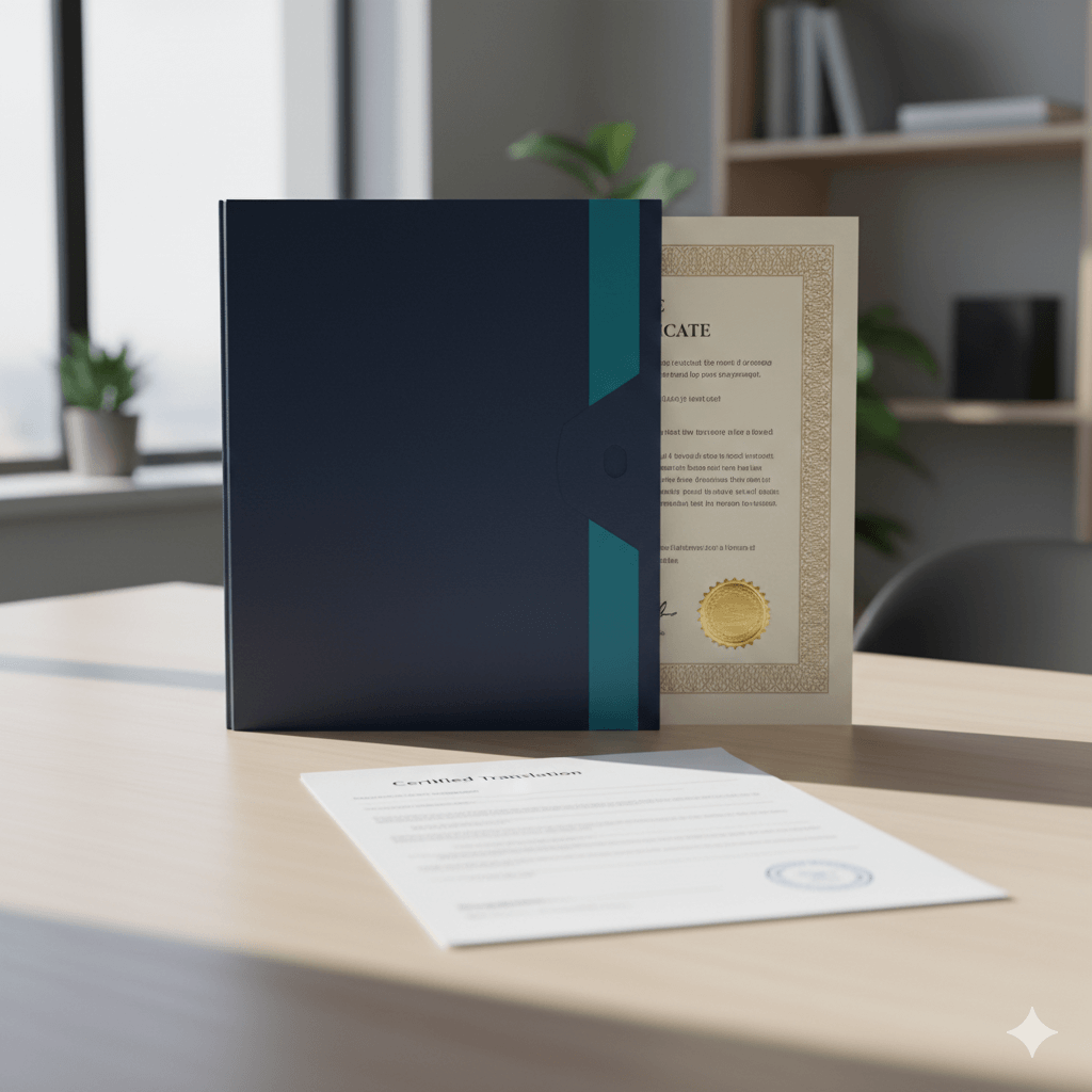 Birth certificate translation and apostille package ready for international submission