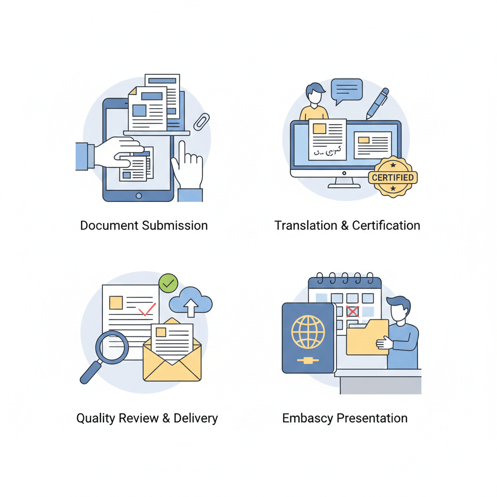 Birth certificate translation process for USCIS