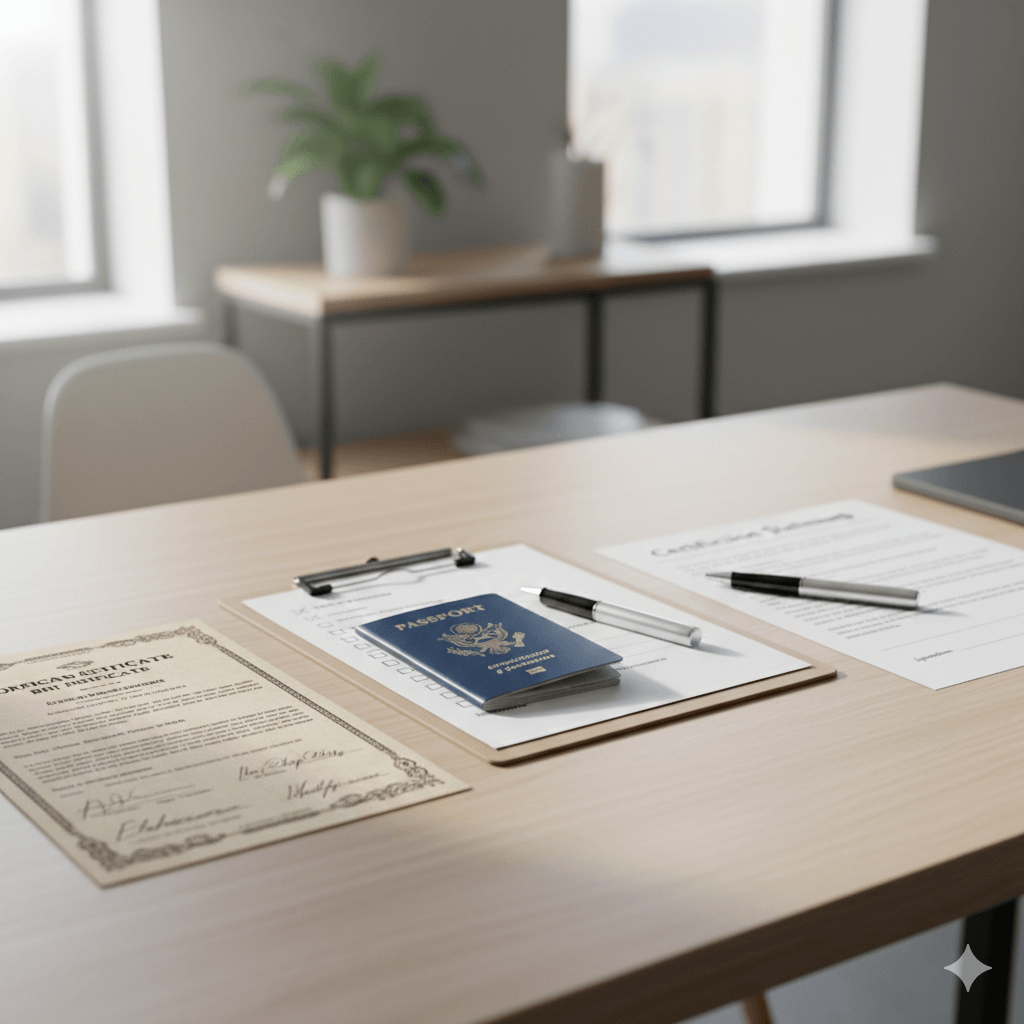Certified birth certificate translation for immigration with certification statement