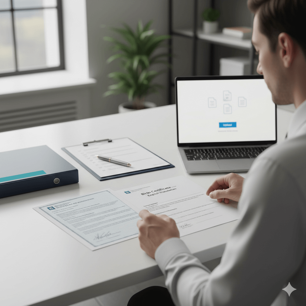 How to get my birth certificate translated into English for official use