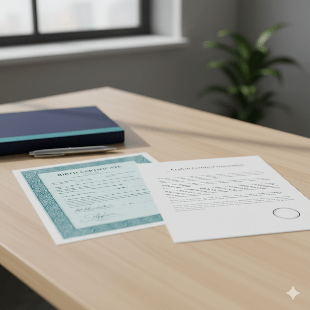 How to get my birth certificate translated with a certified English translation