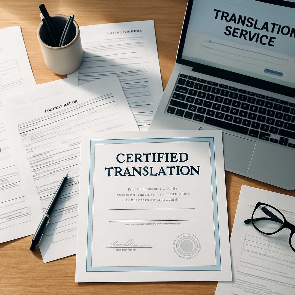 A detailed overhead shot of a desk cluttered with immigration documents, including Form I 360, along